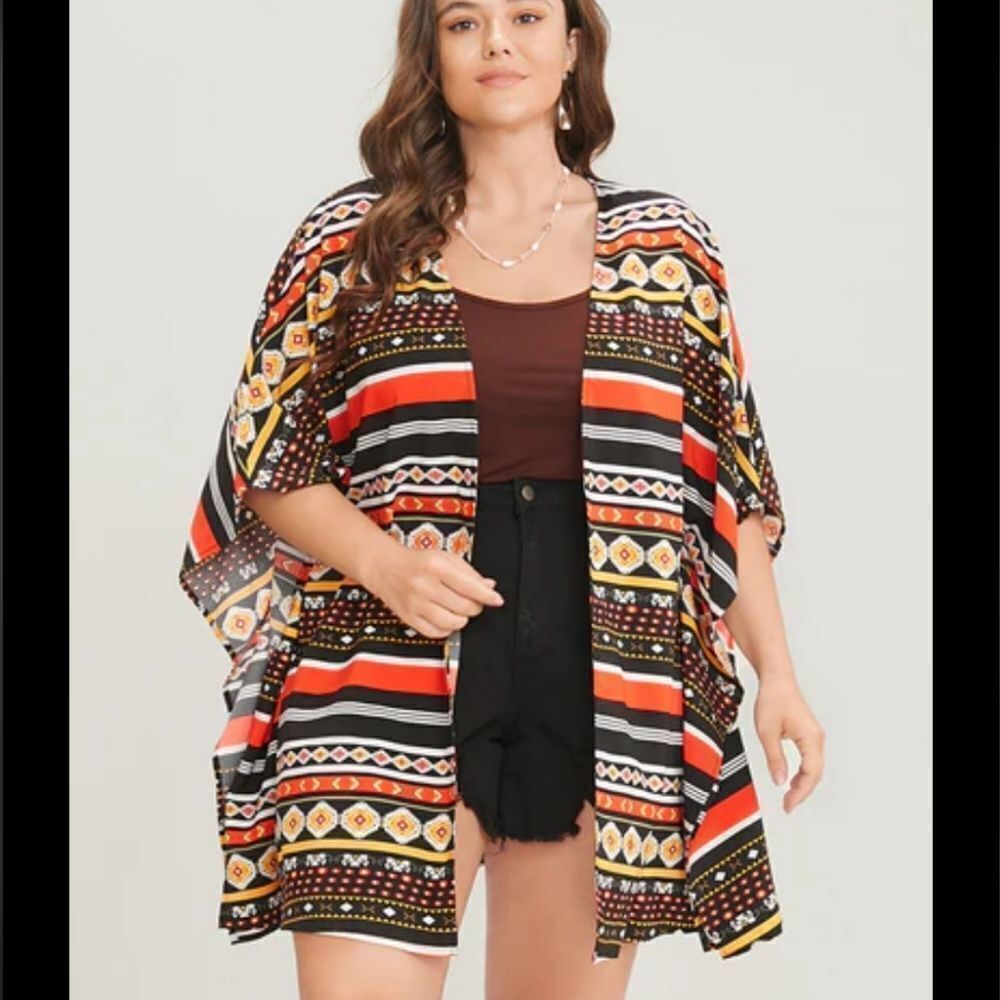 NWT BloomChic waterfall front cardigan 22/3X Boho